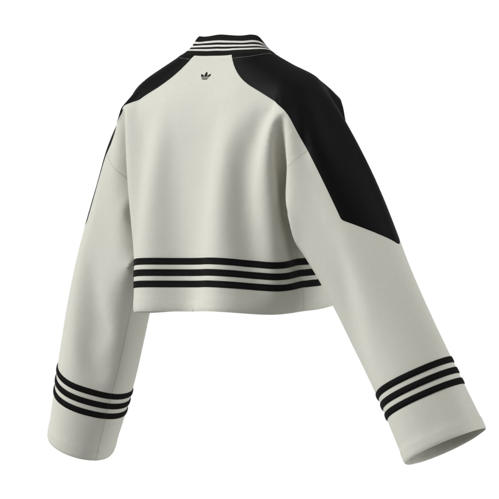 White Blocking Crewneck Sweatshirt