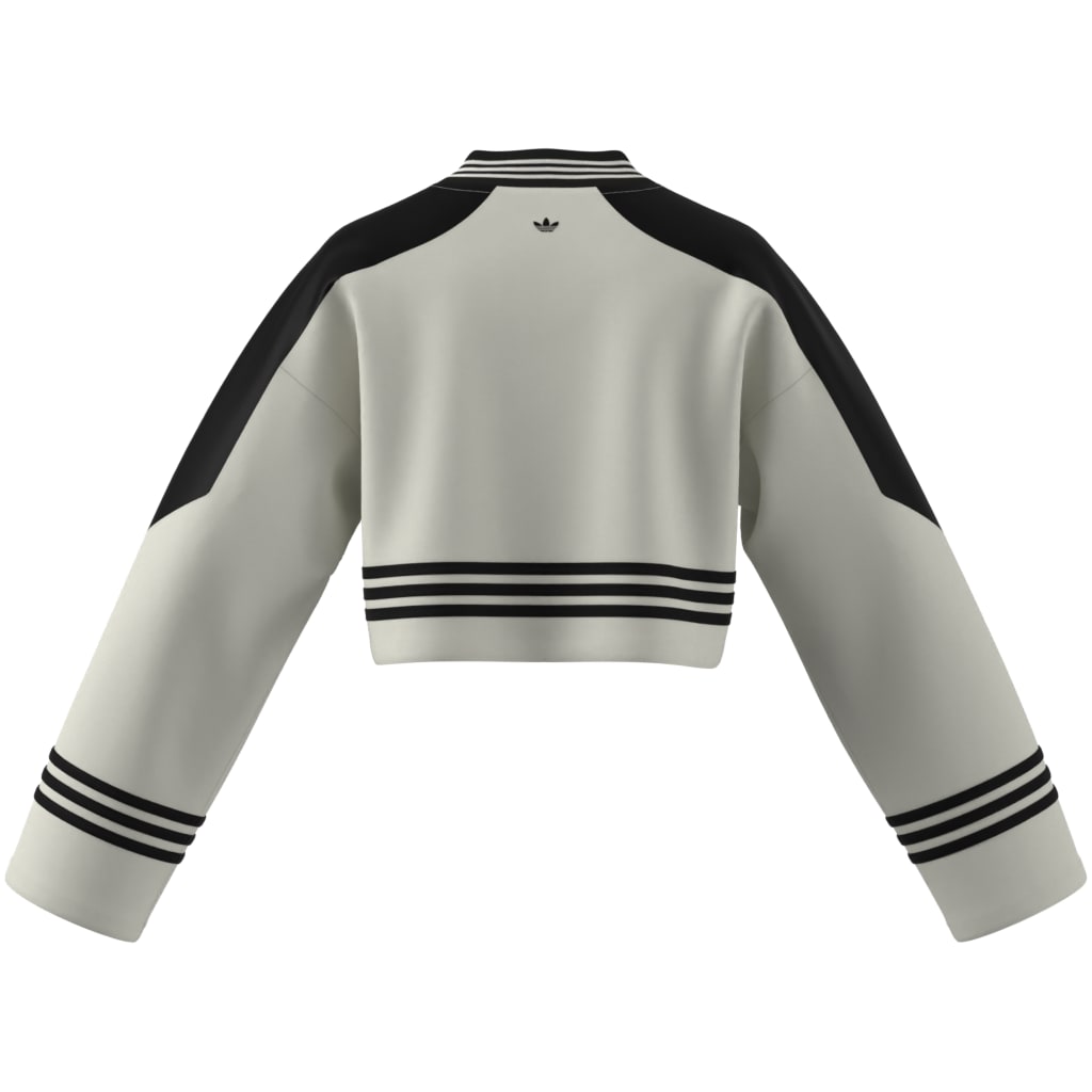 White Blocking Crewneck Sweatshirt