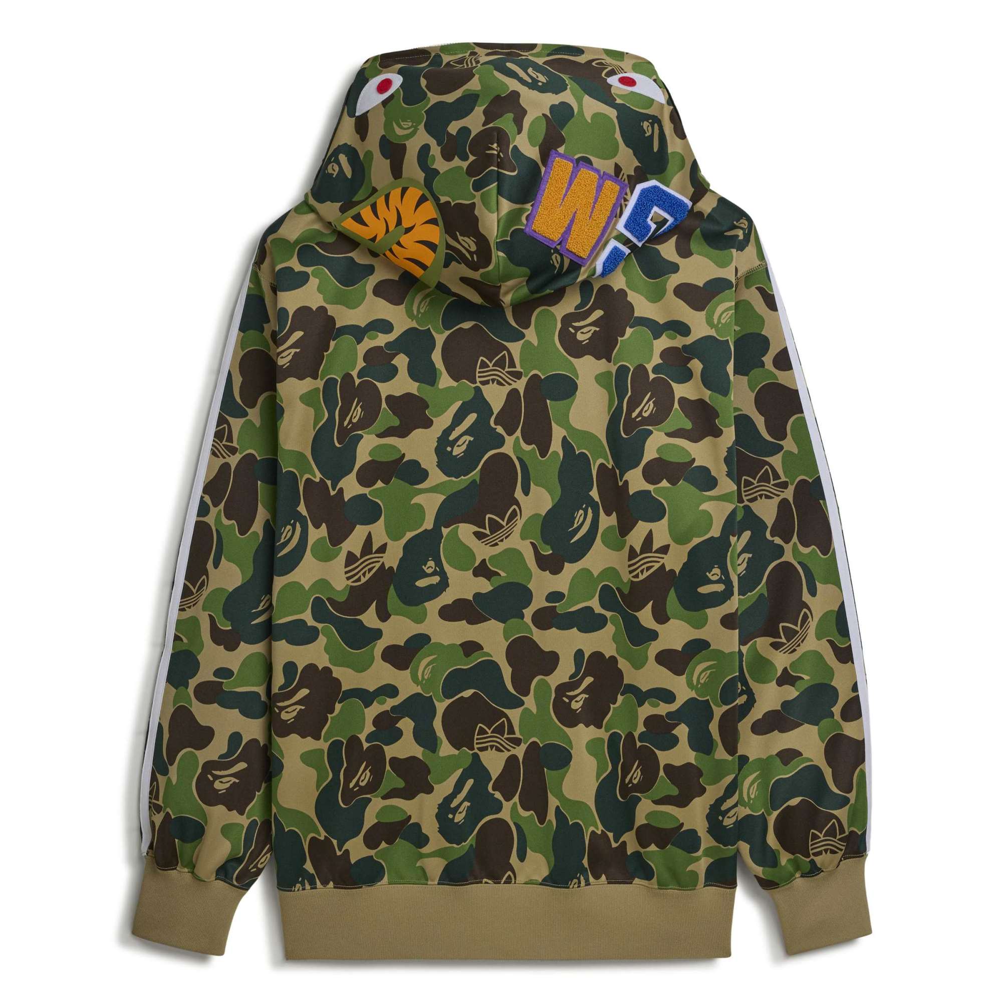 Shark Track Green Full Zip Hoodie