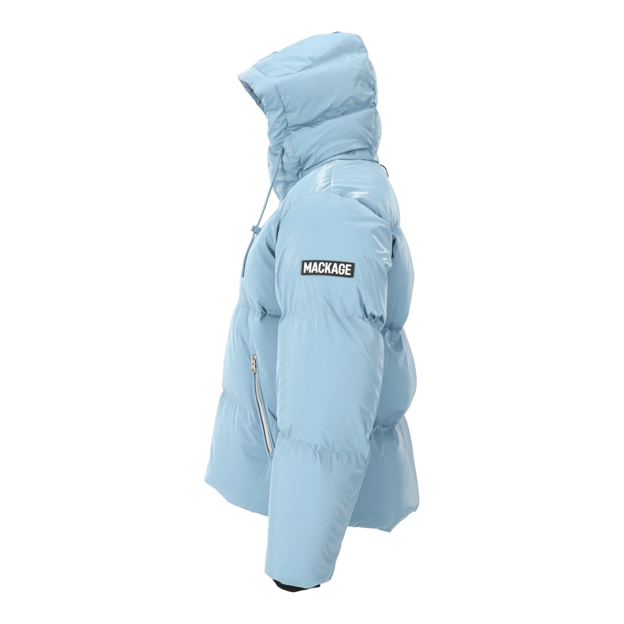 Hooded Down Blue Coat