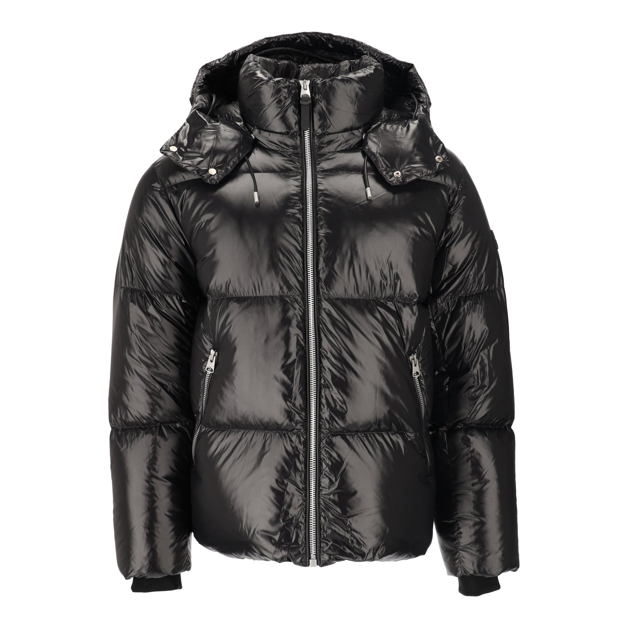 Hooded Down Black Coat