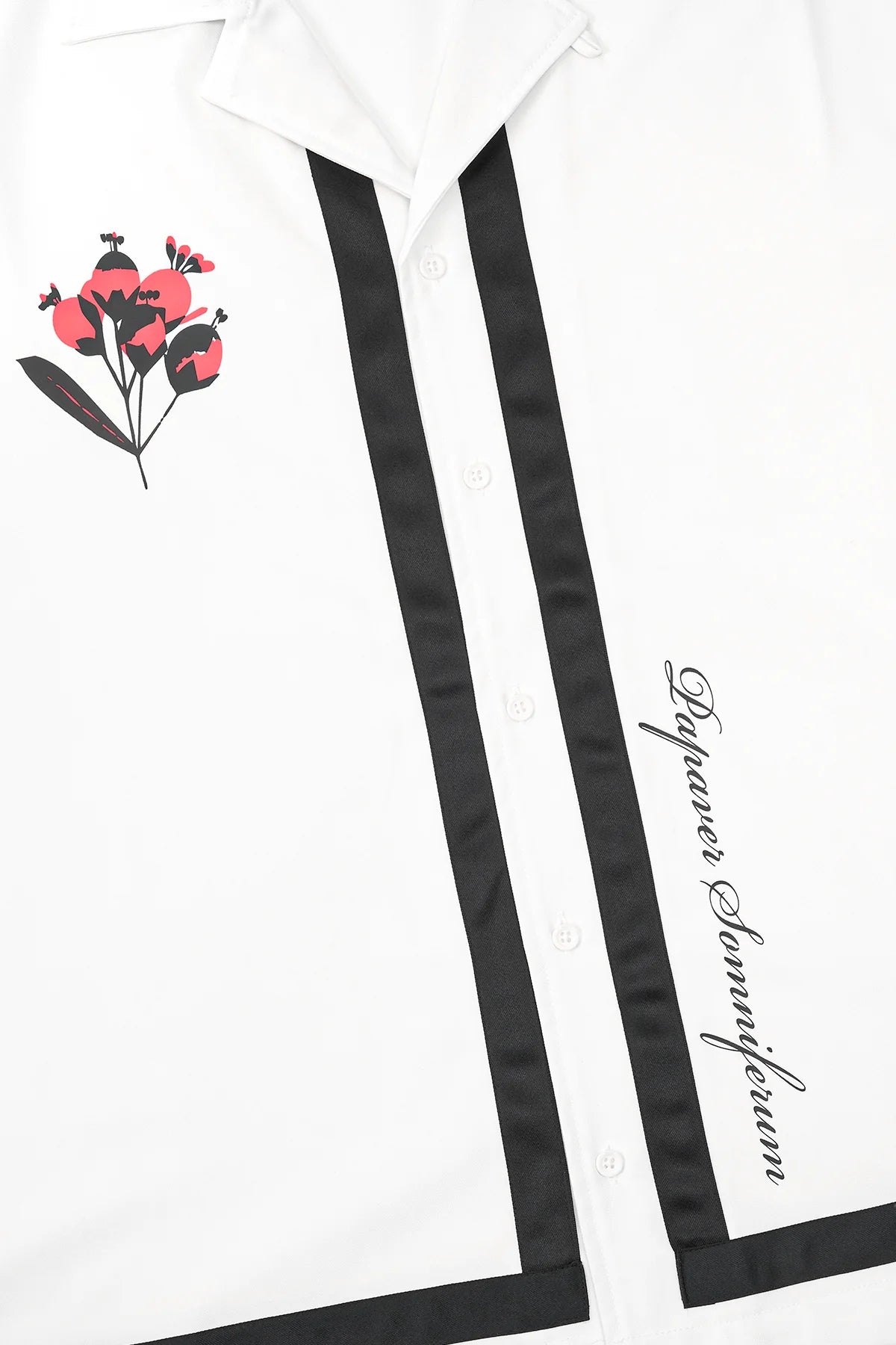 Rta Nathan Oversized Shirt White Poppy