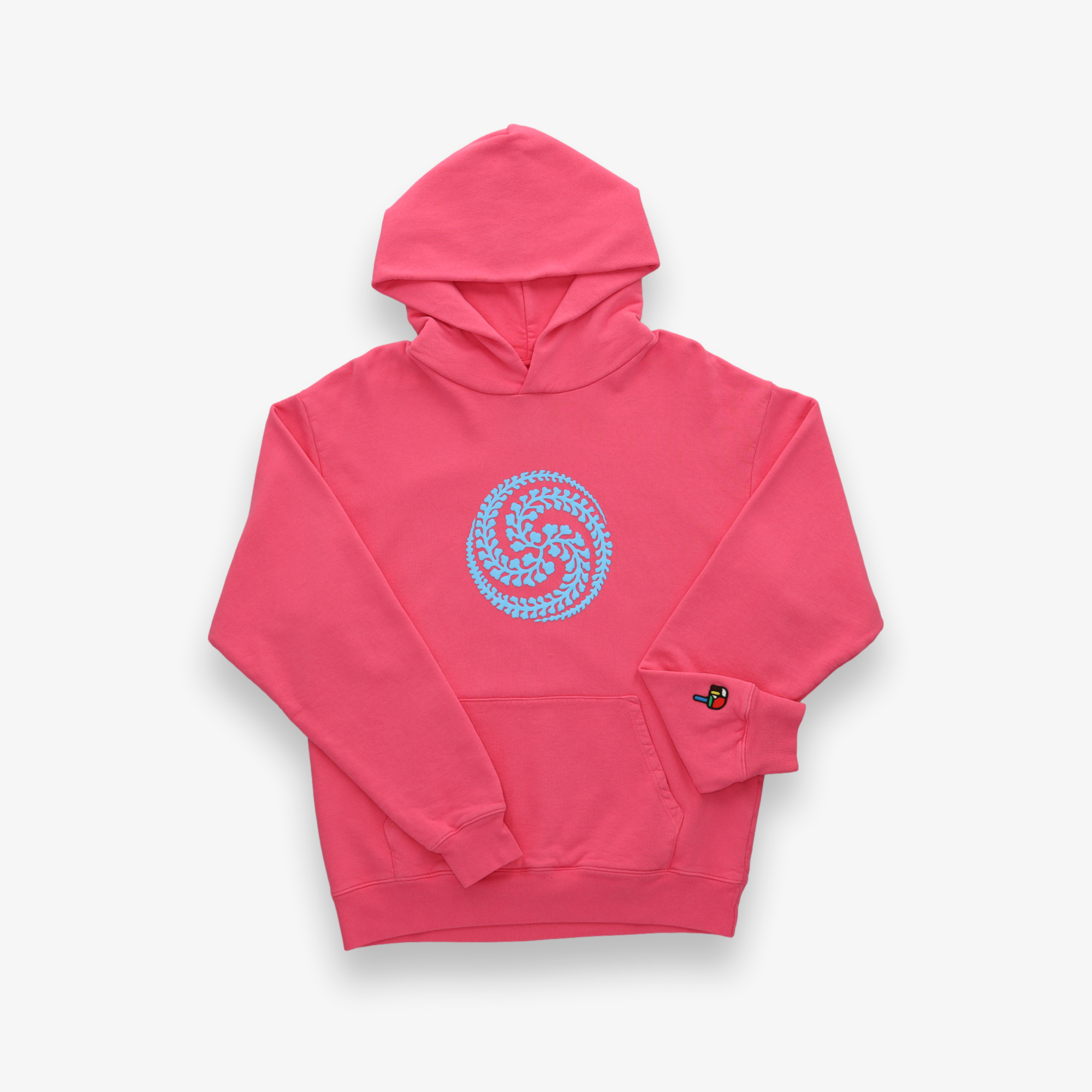 Ivy Yin Yang Swirl Logo Rosado U.S.A Pullover Hoodie
