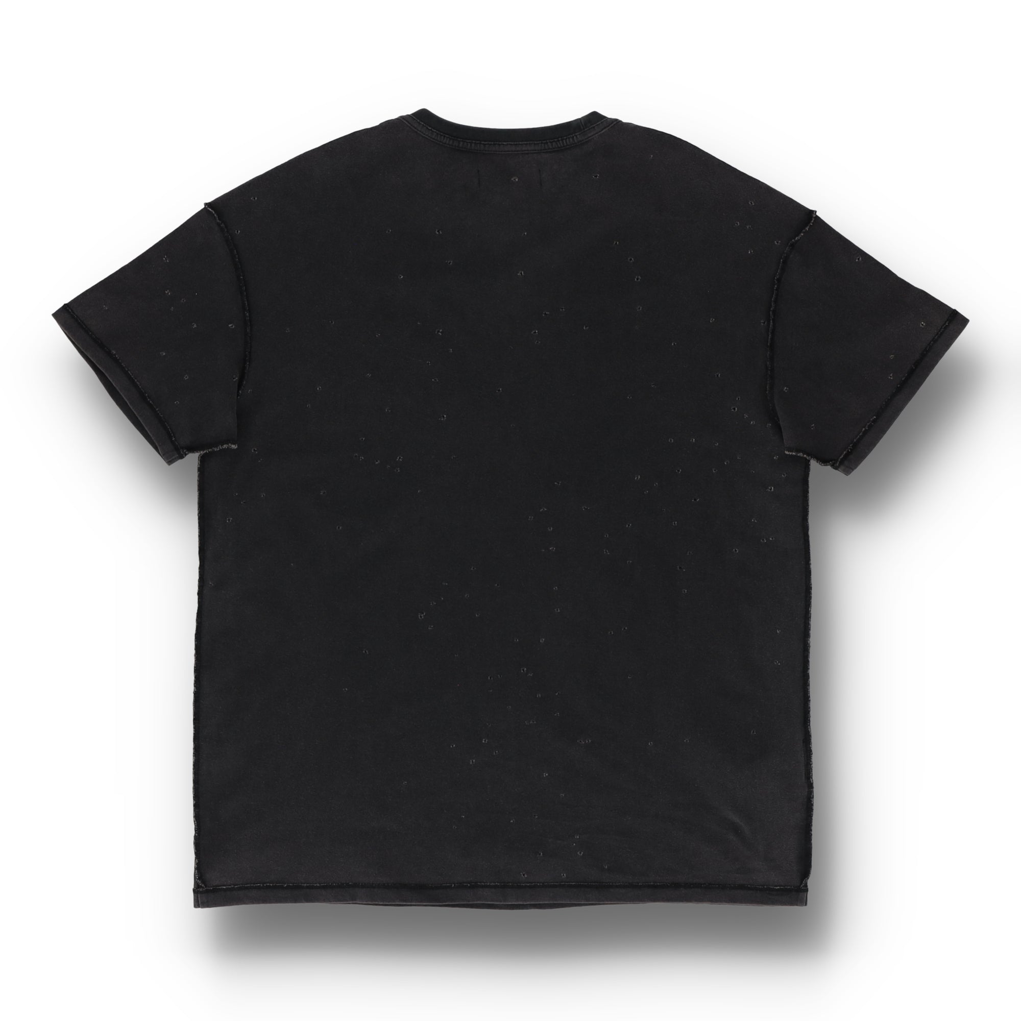 Textured Inside Out  Black Tee