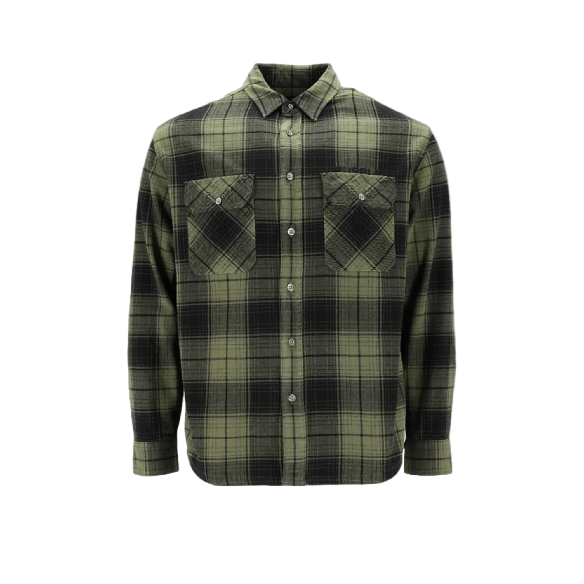 Overdyed Flannel Long Sleeve T-Shirt