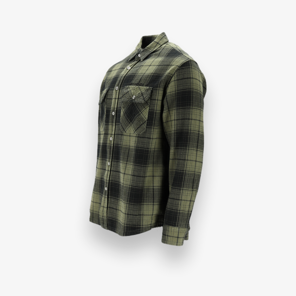 Overdyed Flannel Long Sleeve T-Shirt