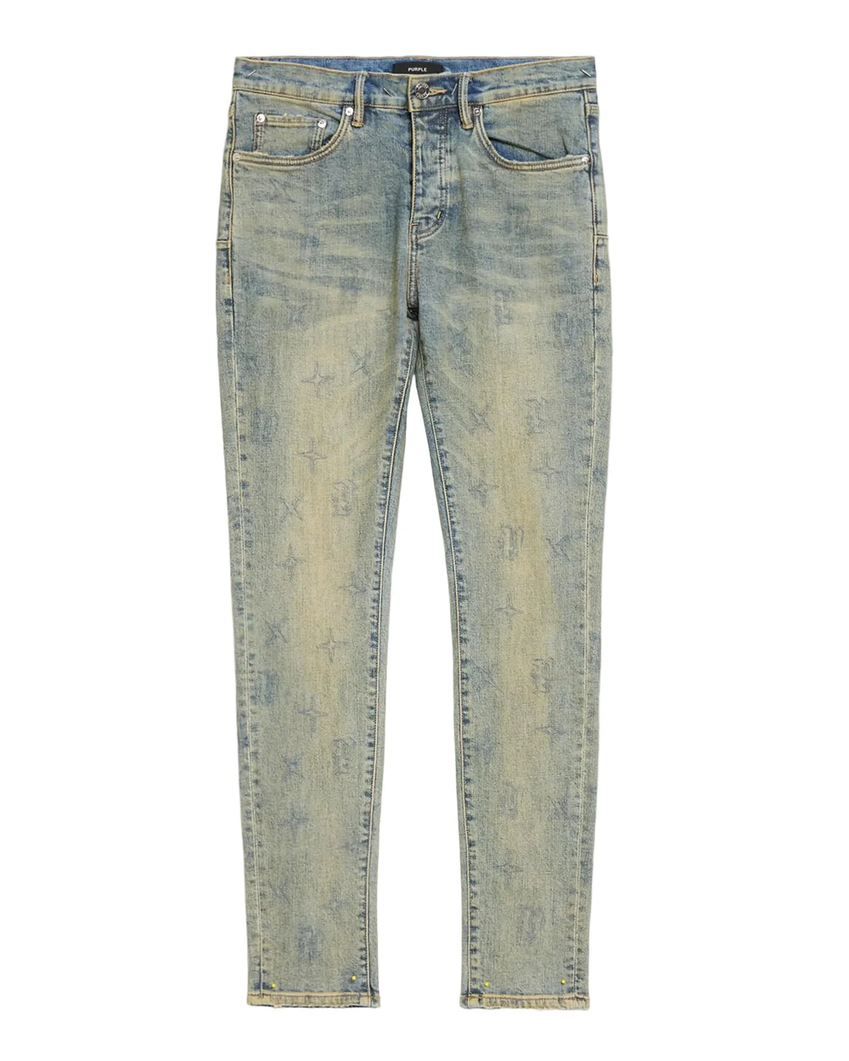Purple-SKINNY GOTHIC WIRE MONO JEANS