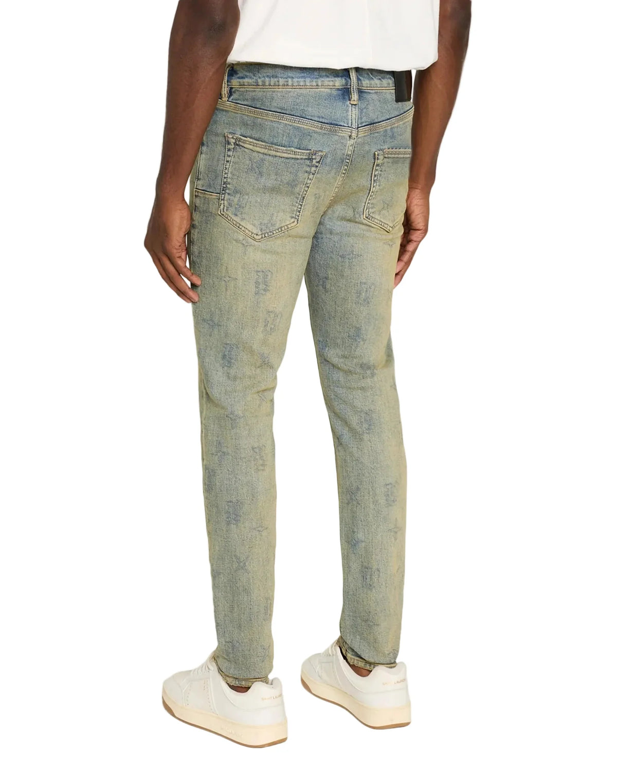 Purple-SKINNY GOTHIC WIRE MONO JEANS