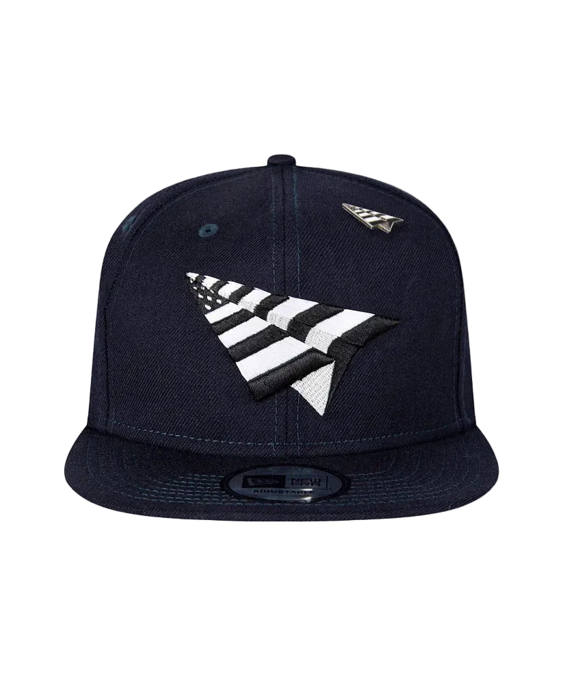 Navy Boy Old School Snapback Hat