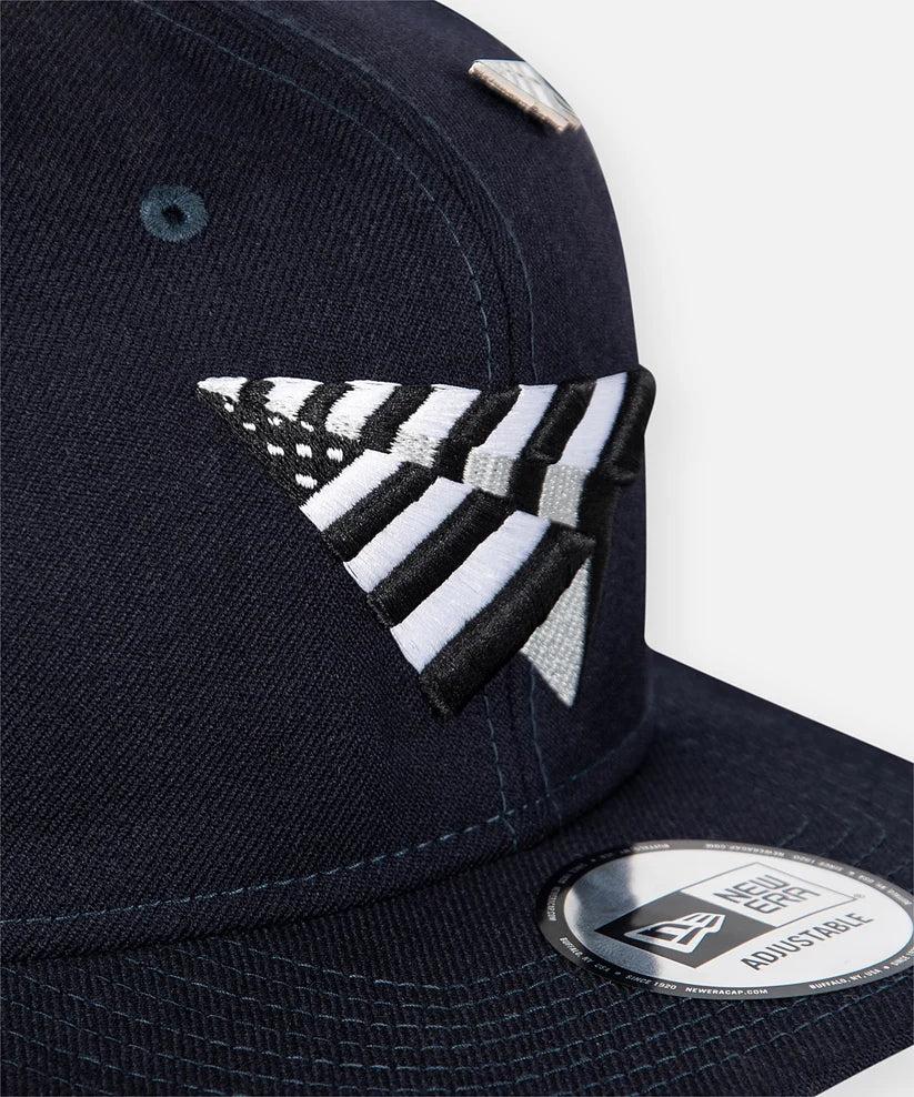 Navy Boy Old School Snapback Hat