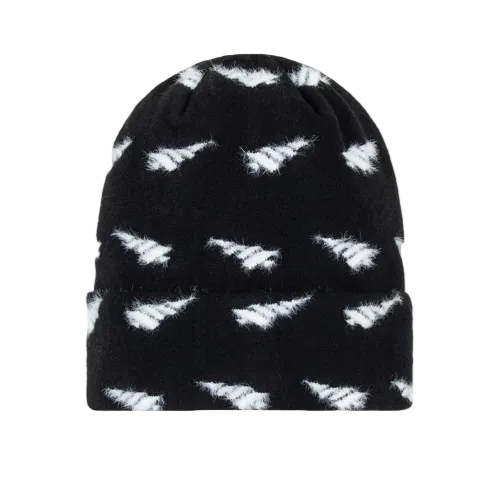 Fuzzy Distort Logo Beanie ( Blur Img)