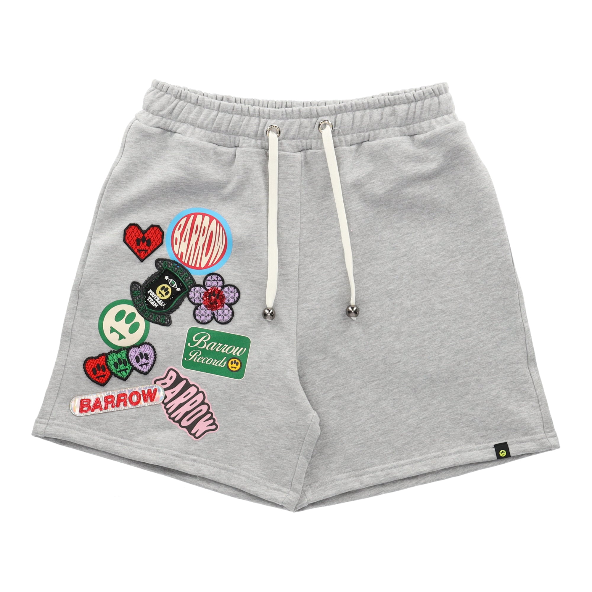 Gray Bermuda Patchwork Shorts