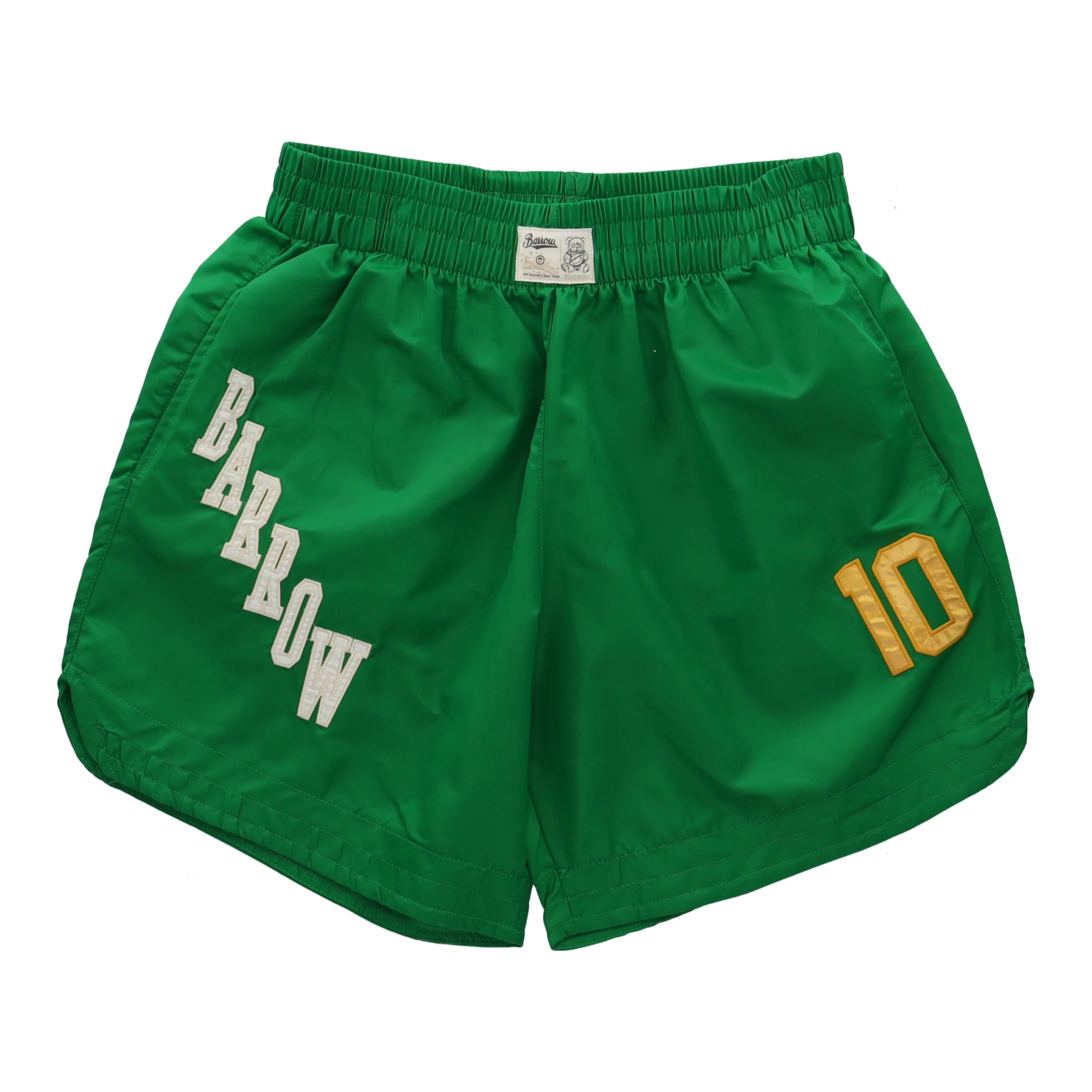 Nylon Basket Bermuda Green Shorts