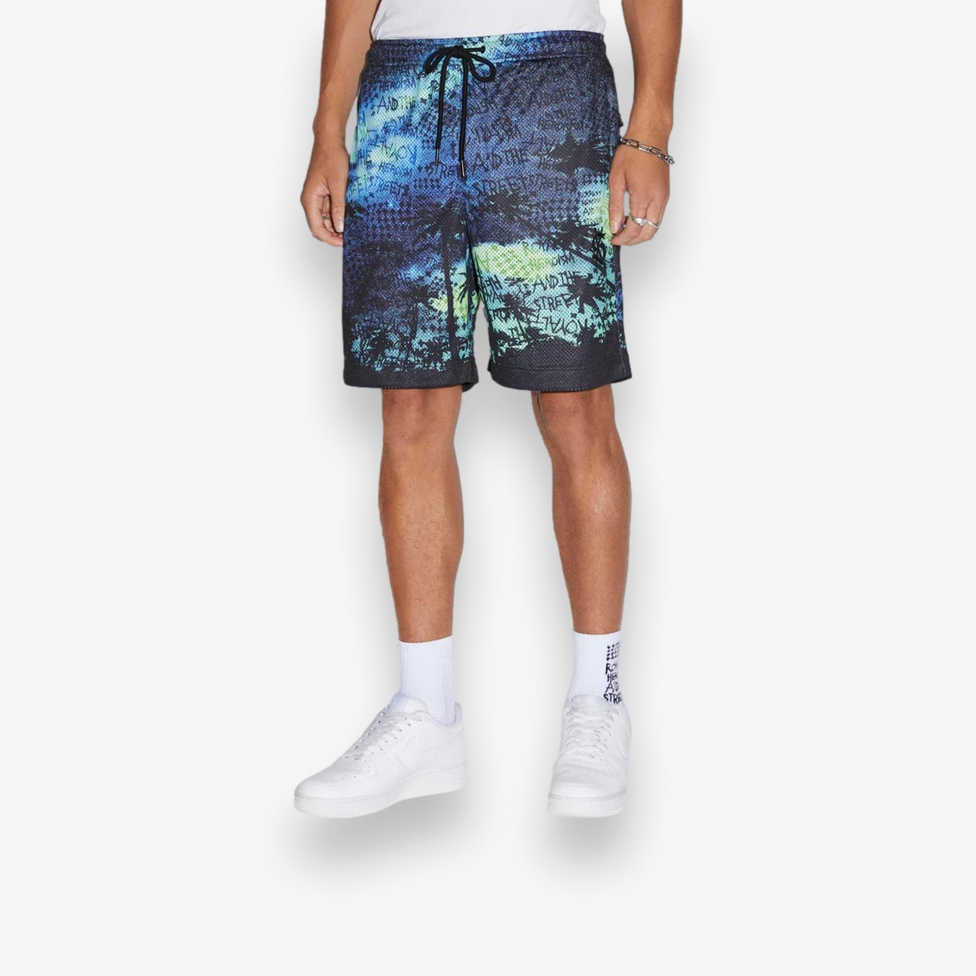 Space Palm Mesh Short