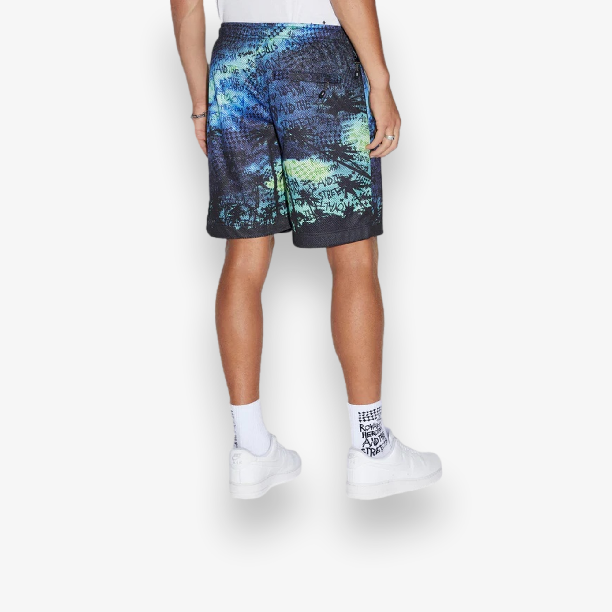 Space Palm Mesh Short
