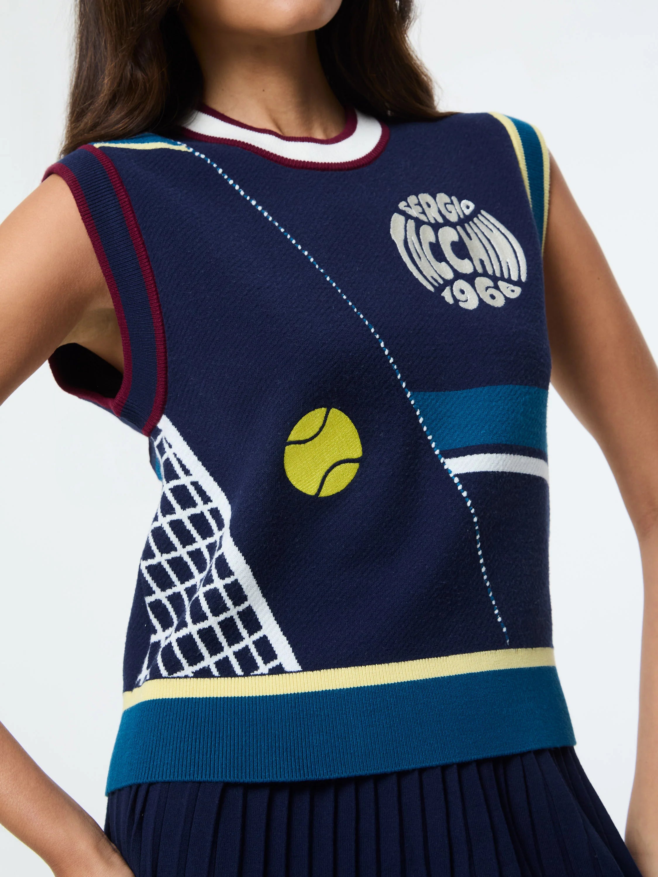 Nota Knit Blue Vest