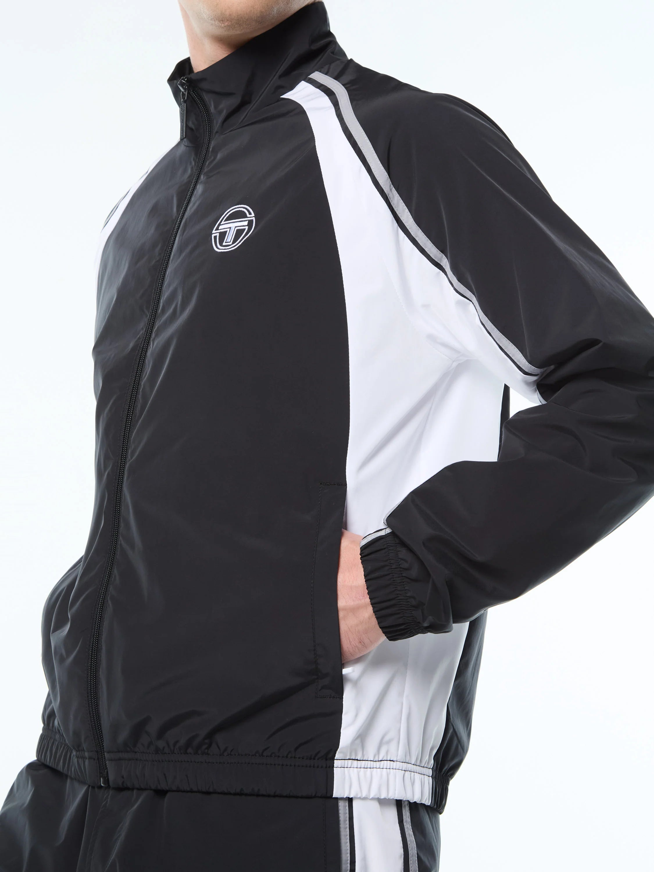 Fico Full Zip Track Black Jacket