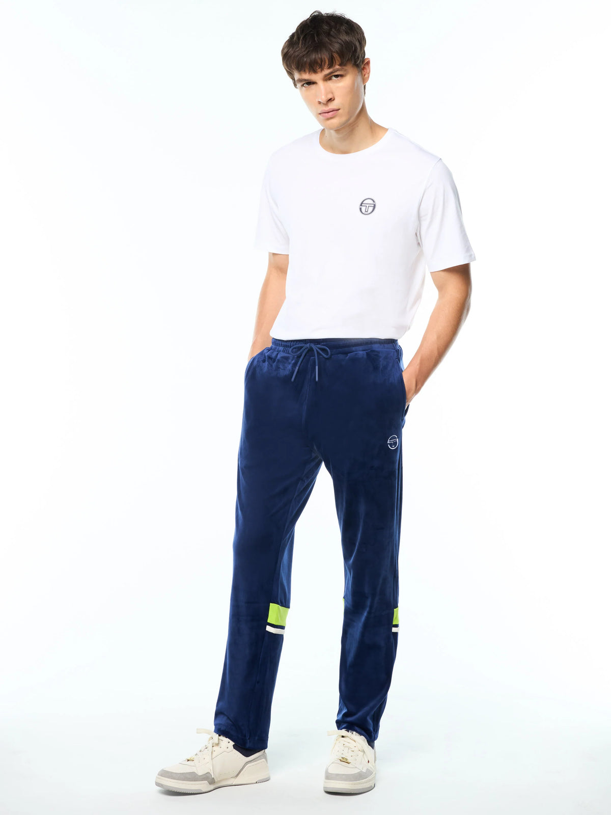 Sergio Tacchini-DAMARINDO VELOUR TRACK PANT