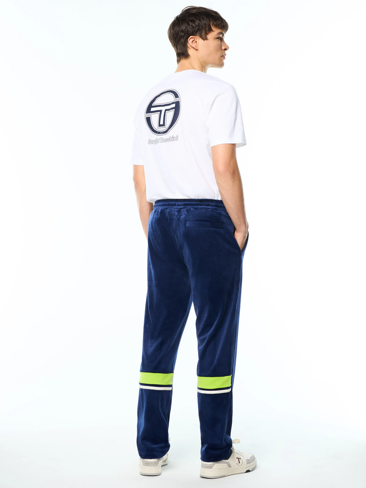 Sergio Tacchini-DAMARINDO VELOUR TRACK PANT