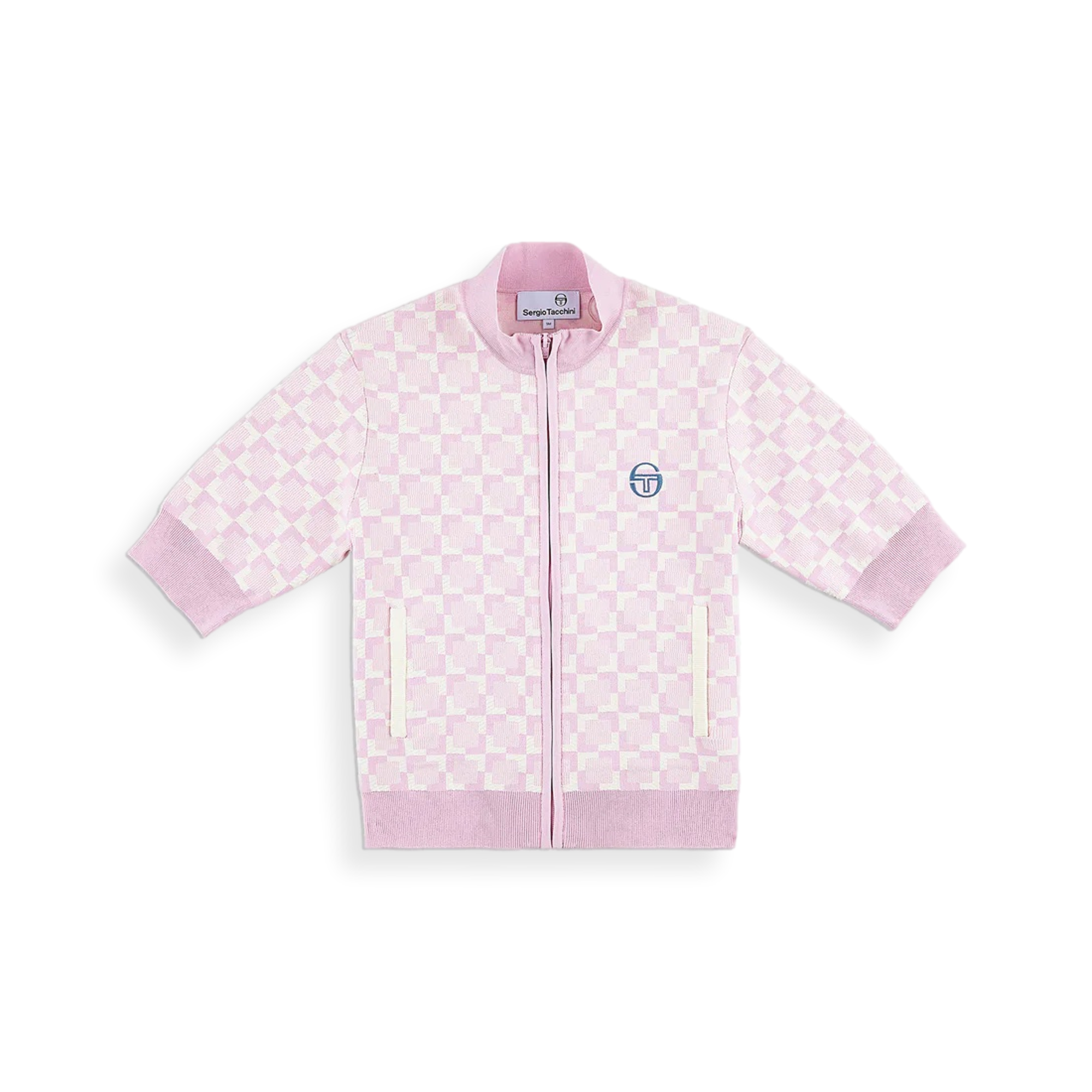 Leila Short Sleeve Track Jacket- Pale Mauve