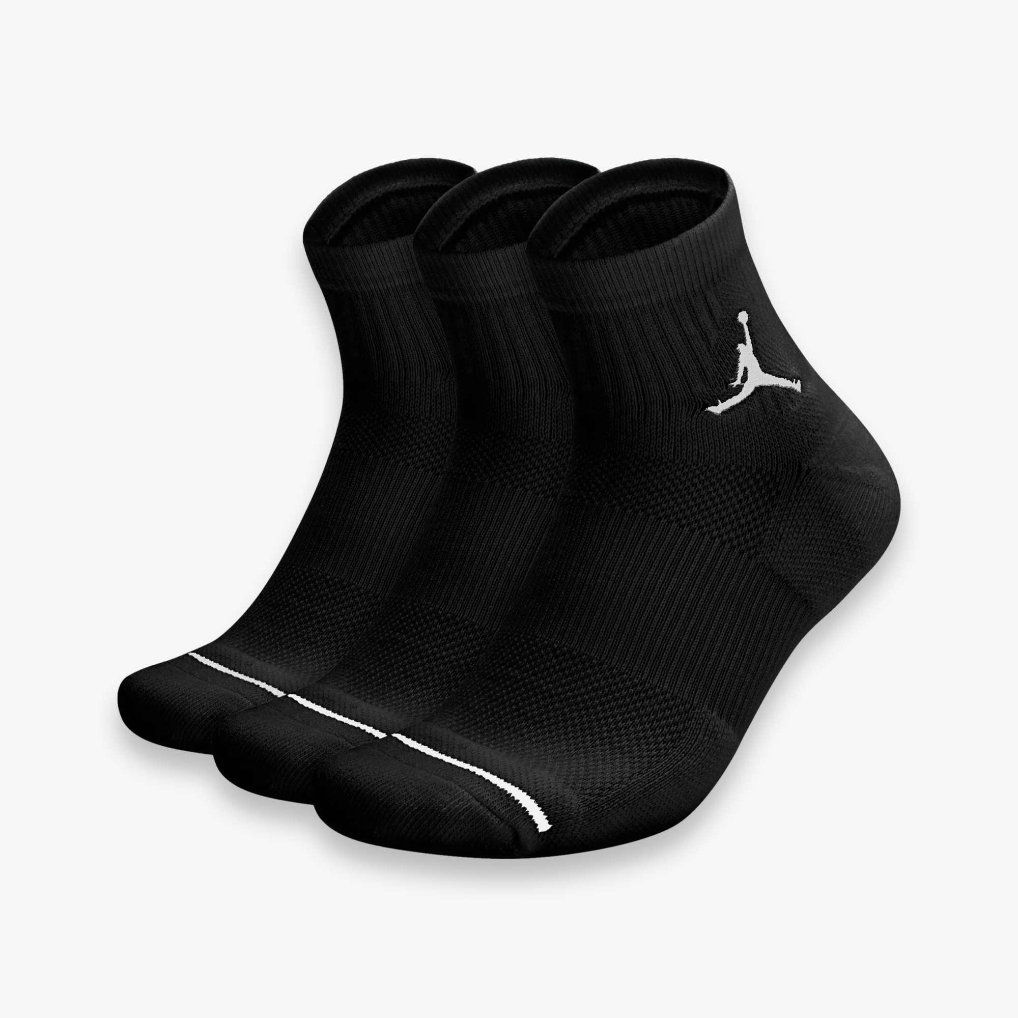 Jumpman Qtr 3 PK Socks