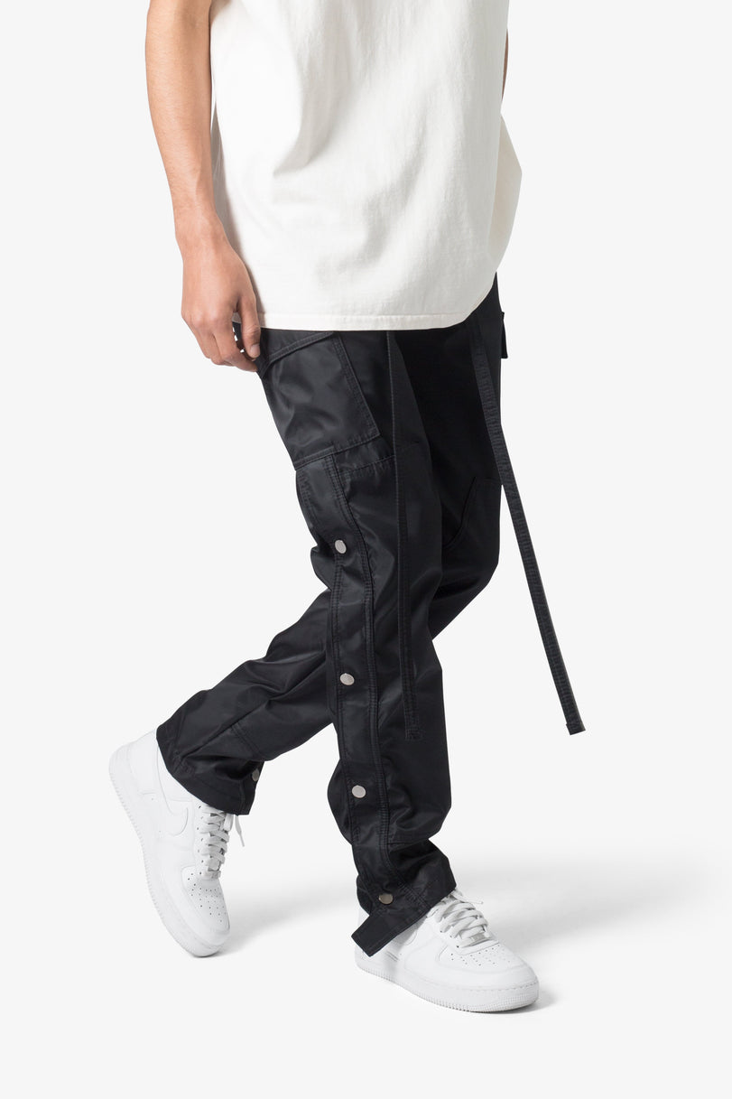 MNML-Snap Zipper II Cargo Pants-Black