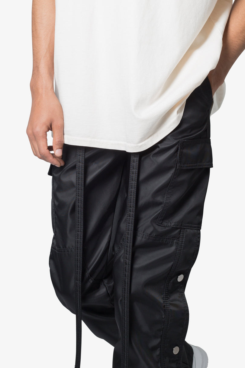 MNML-Snap Zipper II Cargo Pants-Black