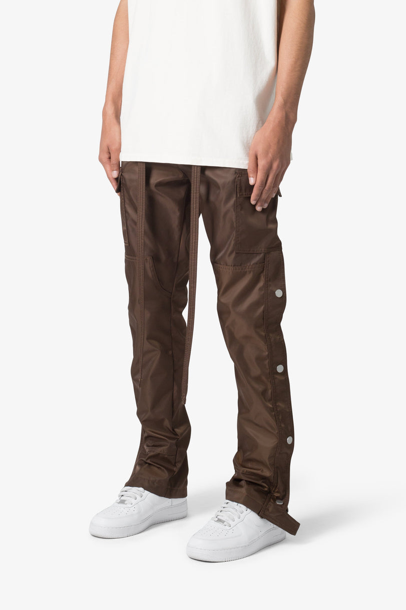 MNML-Snap Zipper II Cargo Pants-Brown