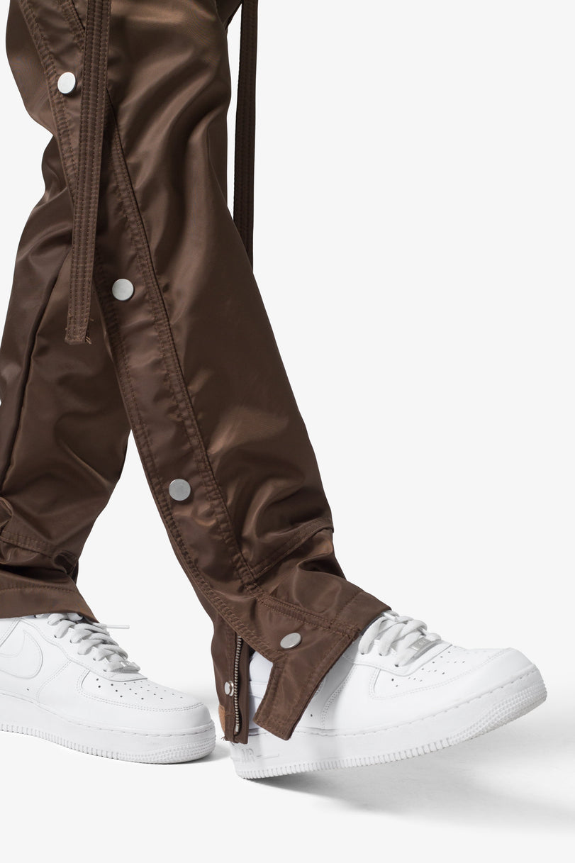 MNML-Snap Zipper II Cargo Pants-Brown