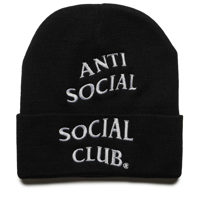 EMBROIDERED BEANIE-Black