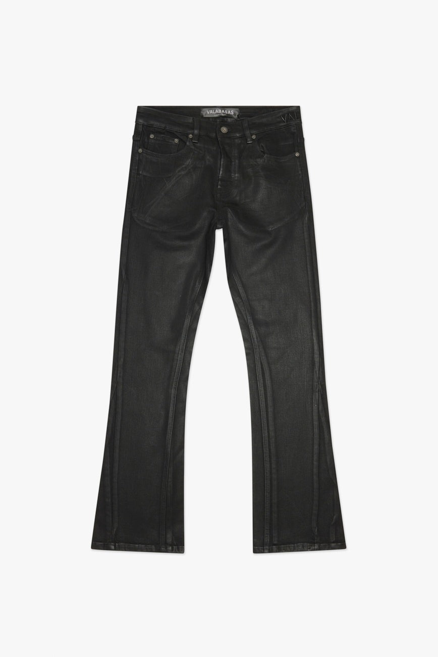 Mr. Stacked Black Wash Waxed