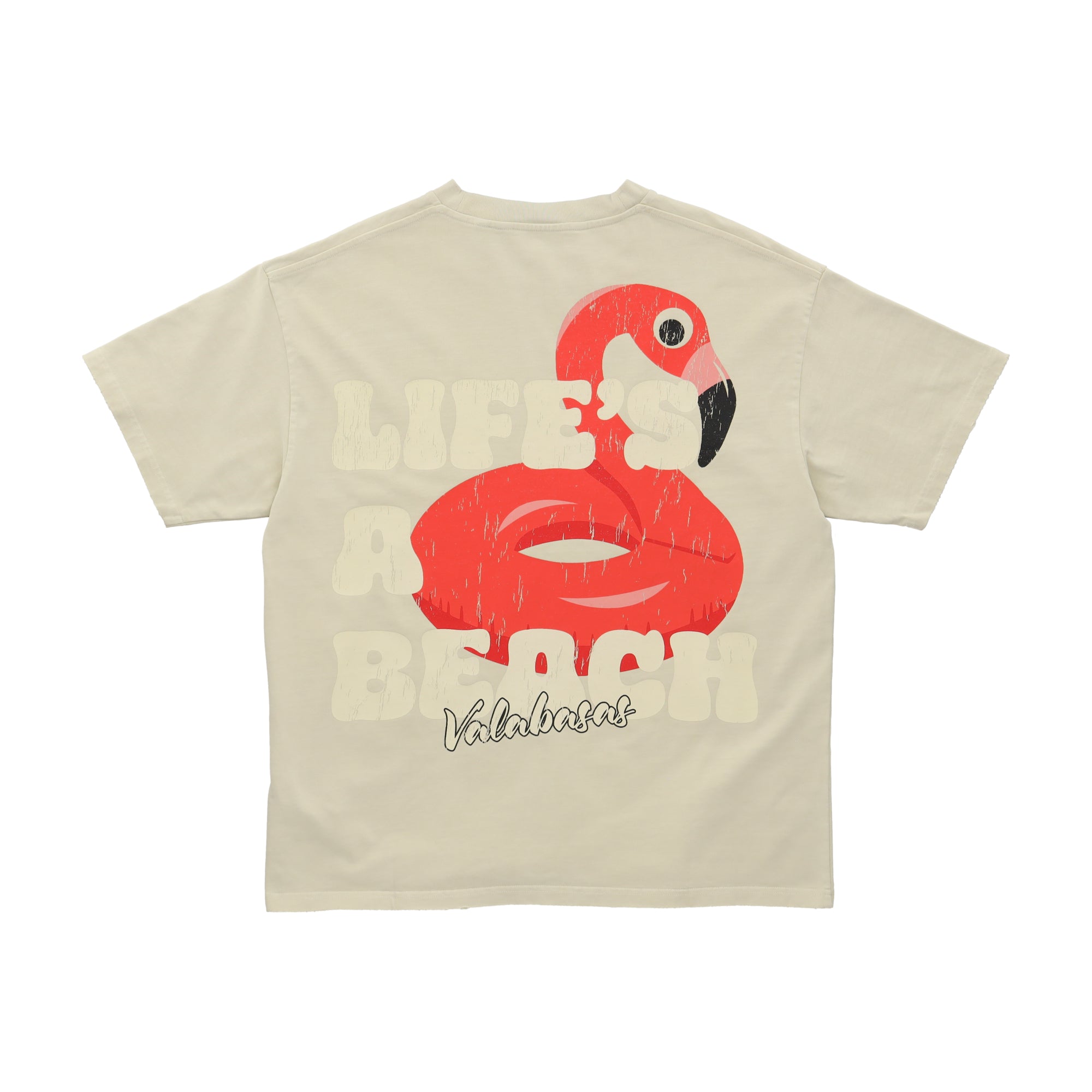 Lifes a beach Tshirt Brown