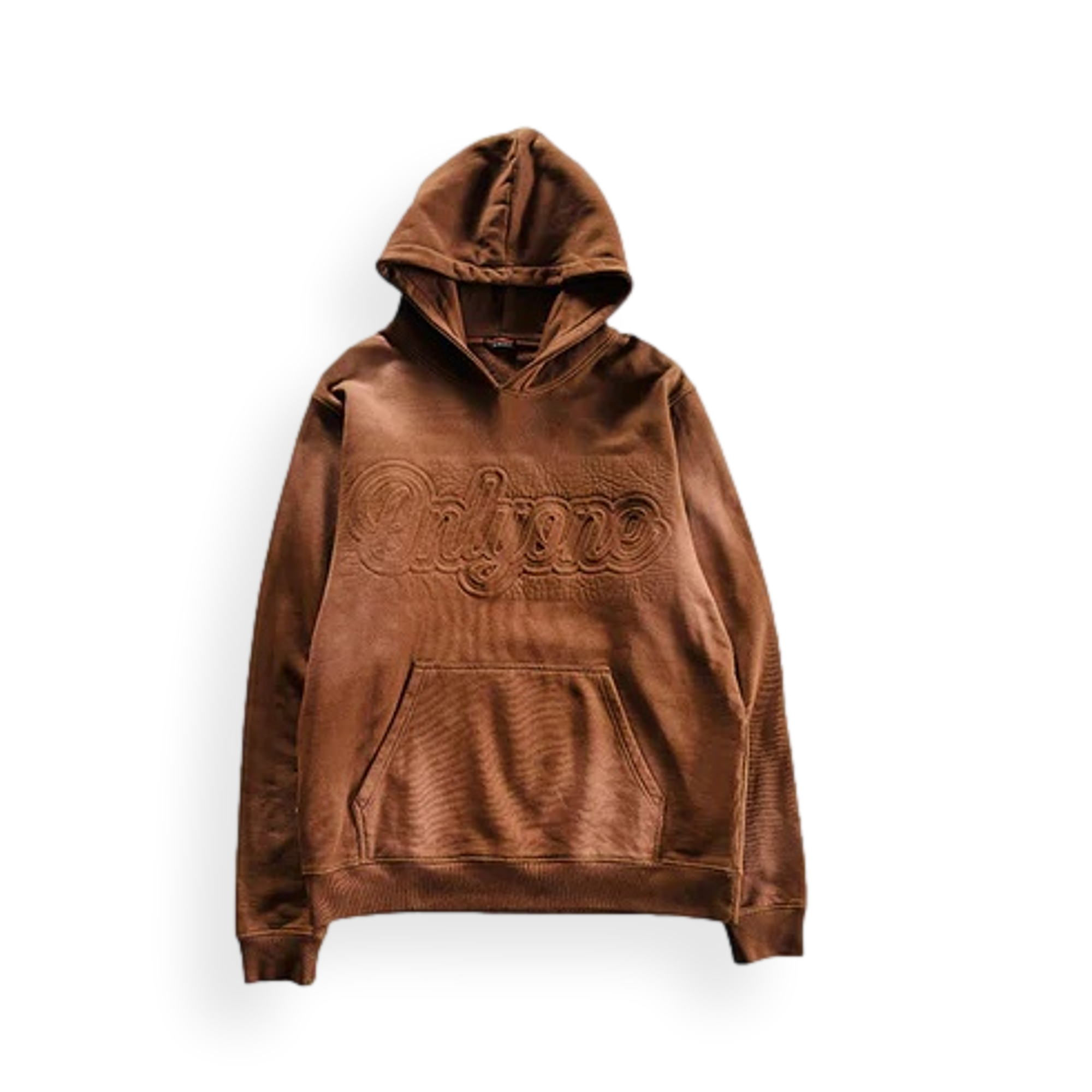 Debossed Printed Pullover Hoodie