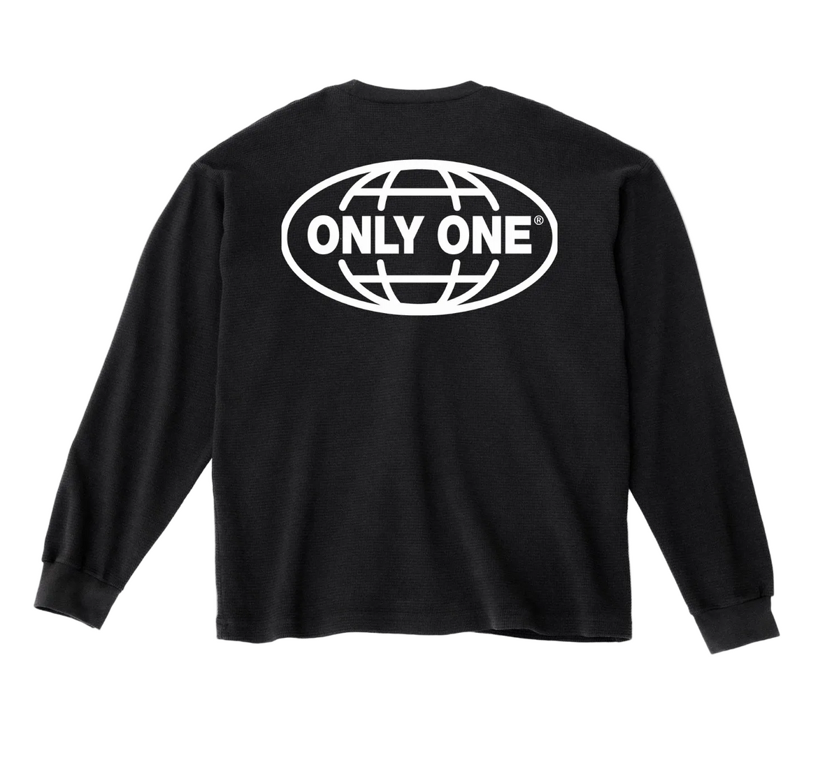 Only One Worldwide Long Sleeve Black Crewneck