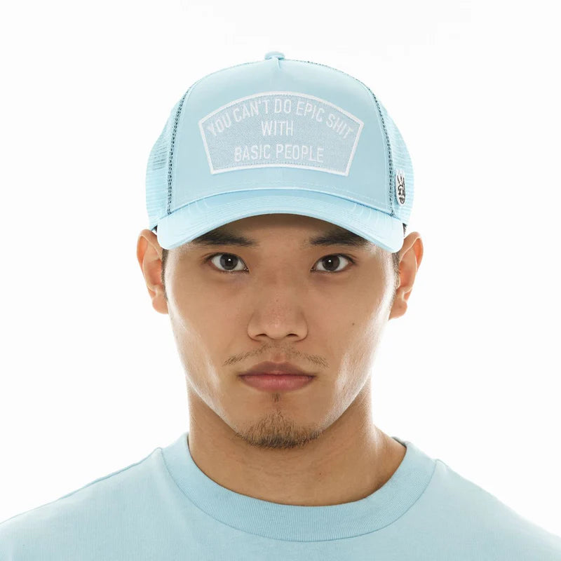 CULT MESH TRUCKER HAT WITH SATIN "EPIC SHIT"