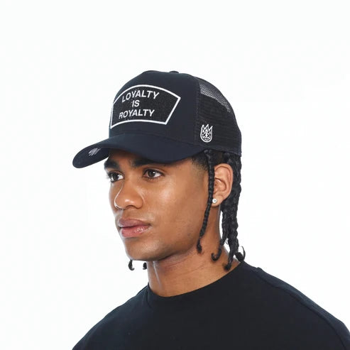 CULT MESH BACK TRUCKER HAT "LOYALTY IS ROYALTY"