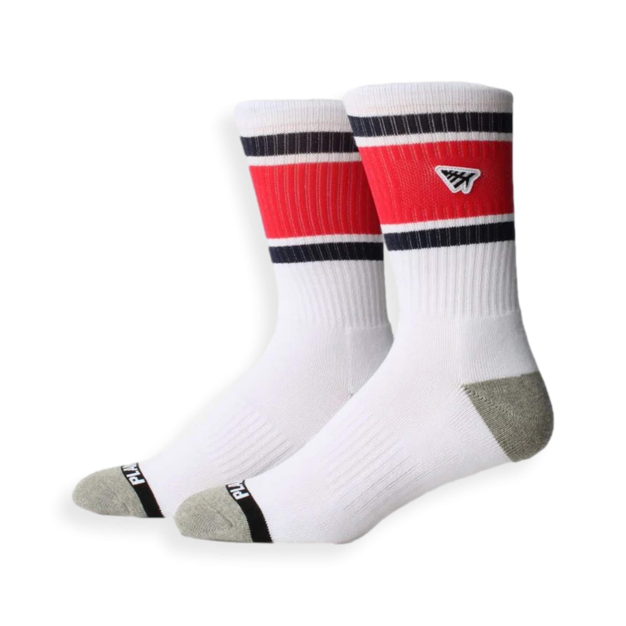 Embroidery Logo Patch Stripe Socks