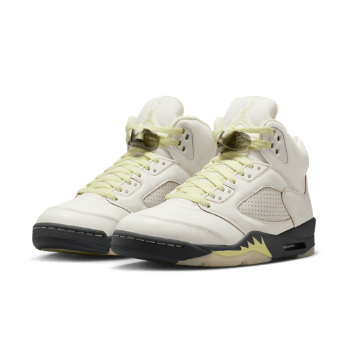 Air Jordan 5 Luminous Green and Sail