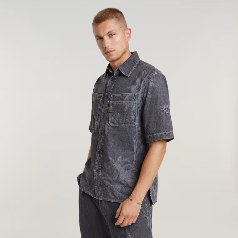 Slanted Double Pocket Shirt