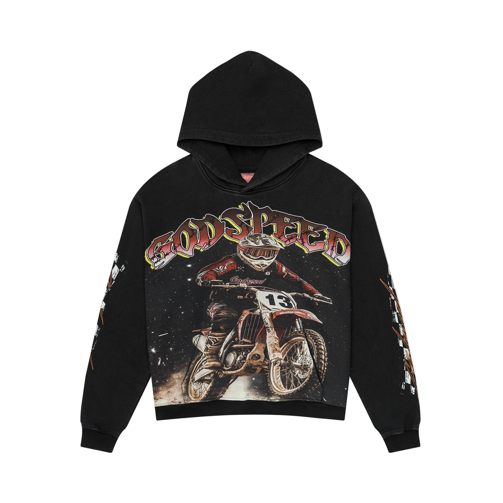 Motocross Black Hoodie