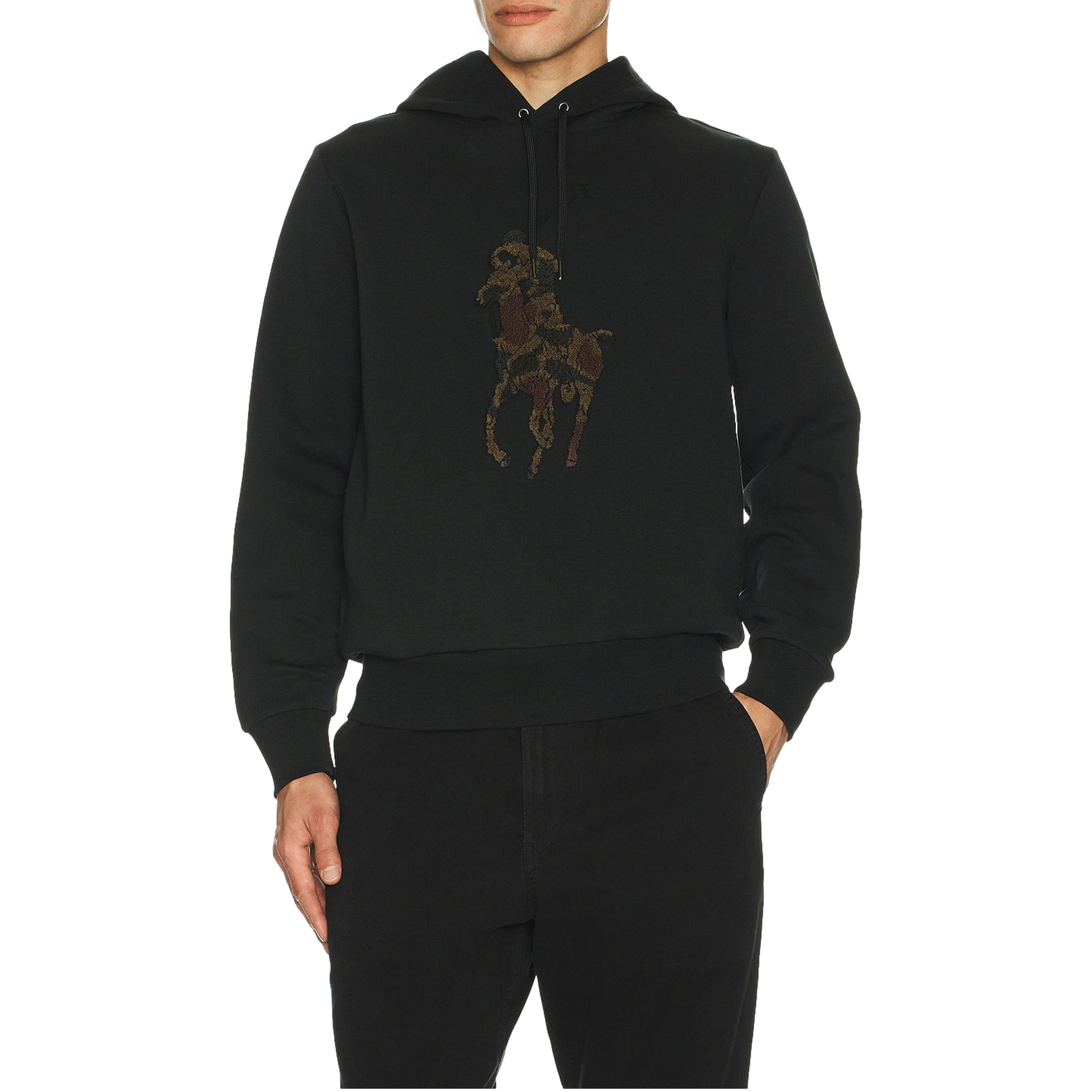Camo Big Pony Double Knit Tech Pullover Hoodie