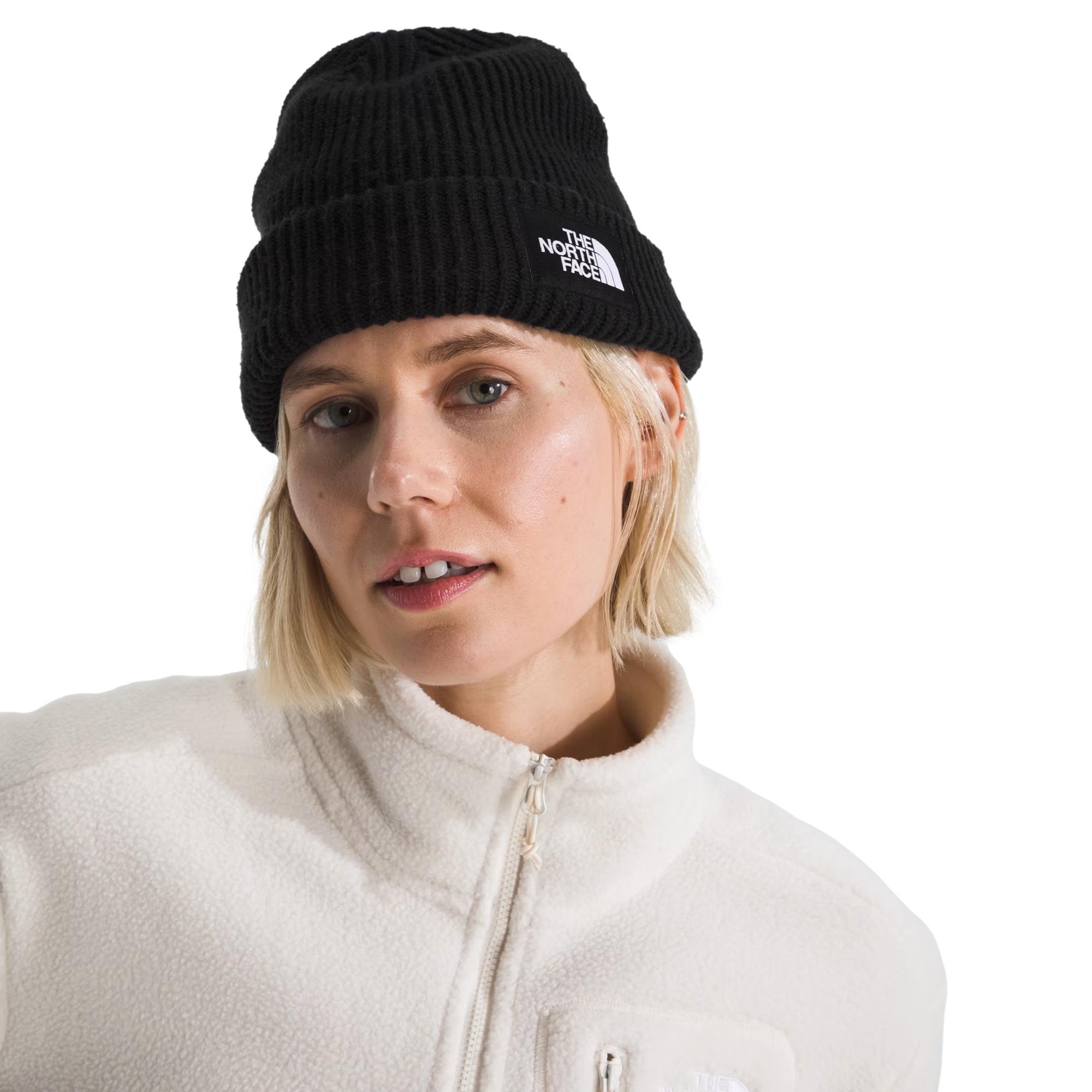 Salty Lined Black Beanie