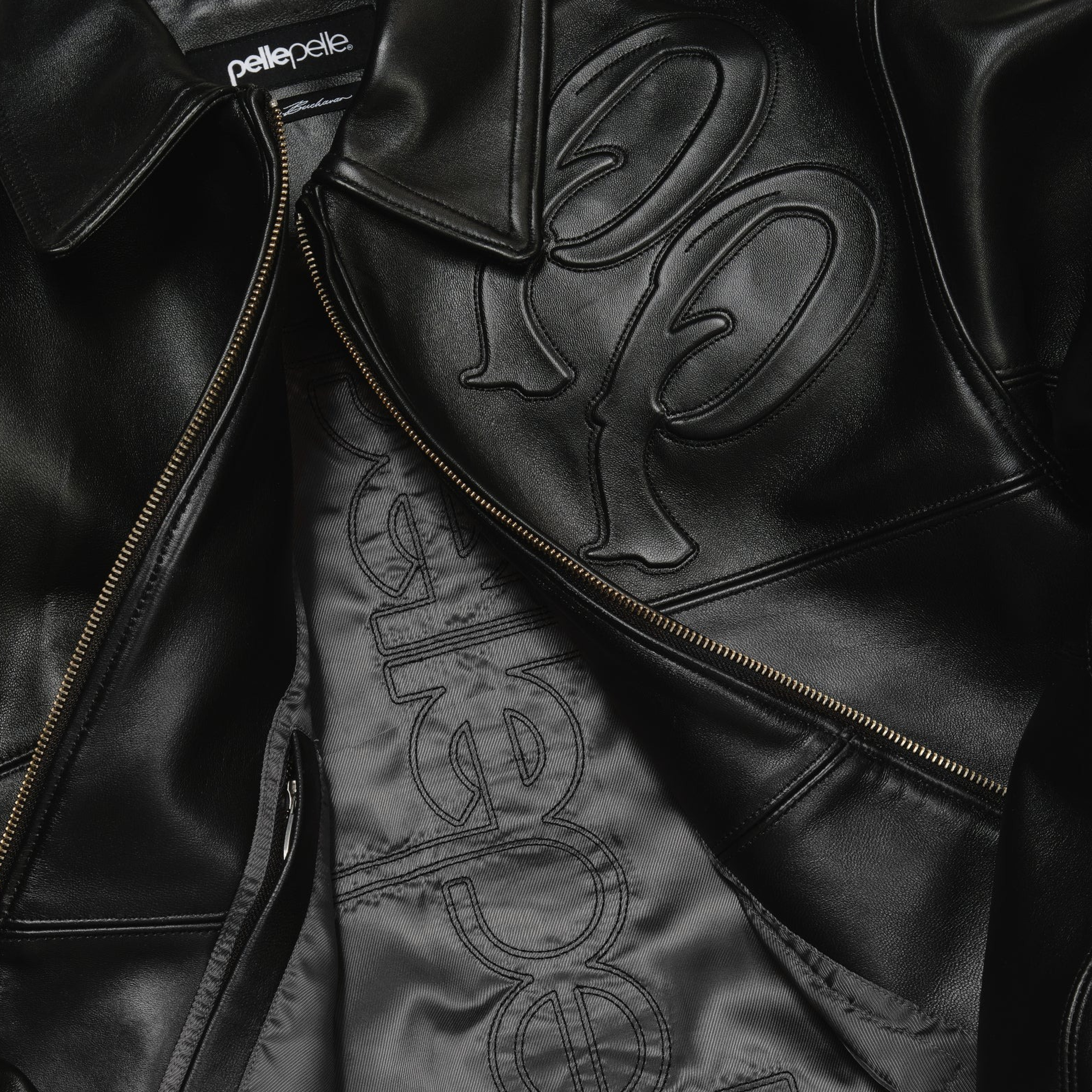 Two Tone Pelle Black Jacket