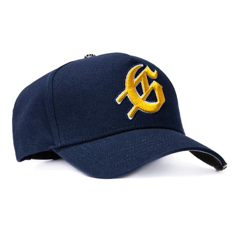 G Logo Navy Yellow Navy SnapBack Hat