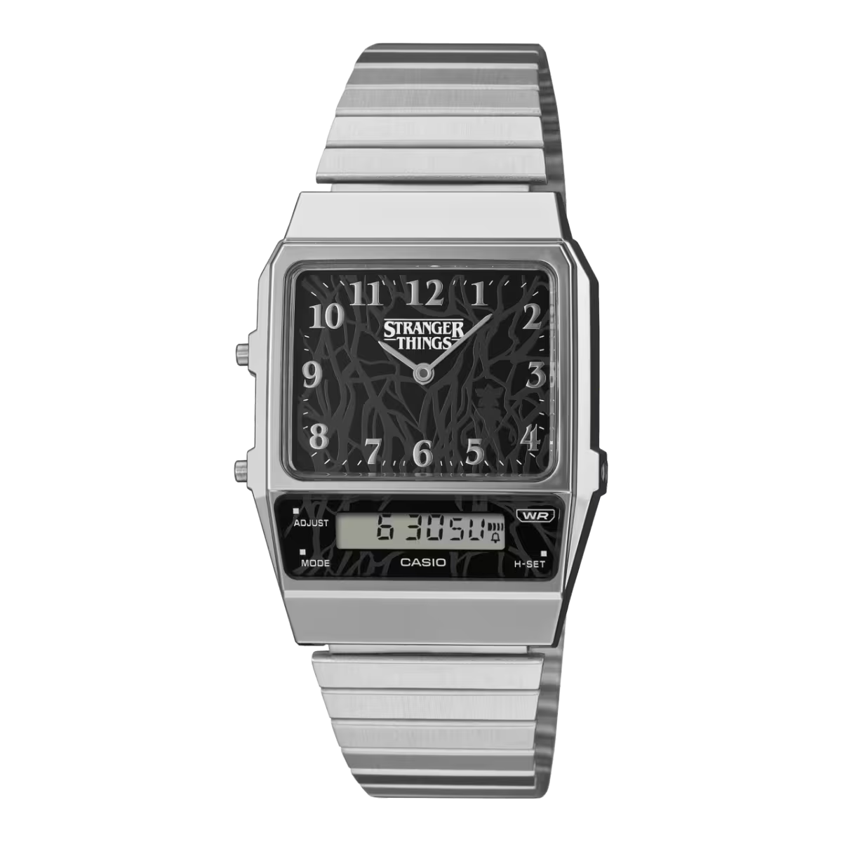 Casio x Stranger Things Silver Analog & Digital Watch AQ-800EST-1A