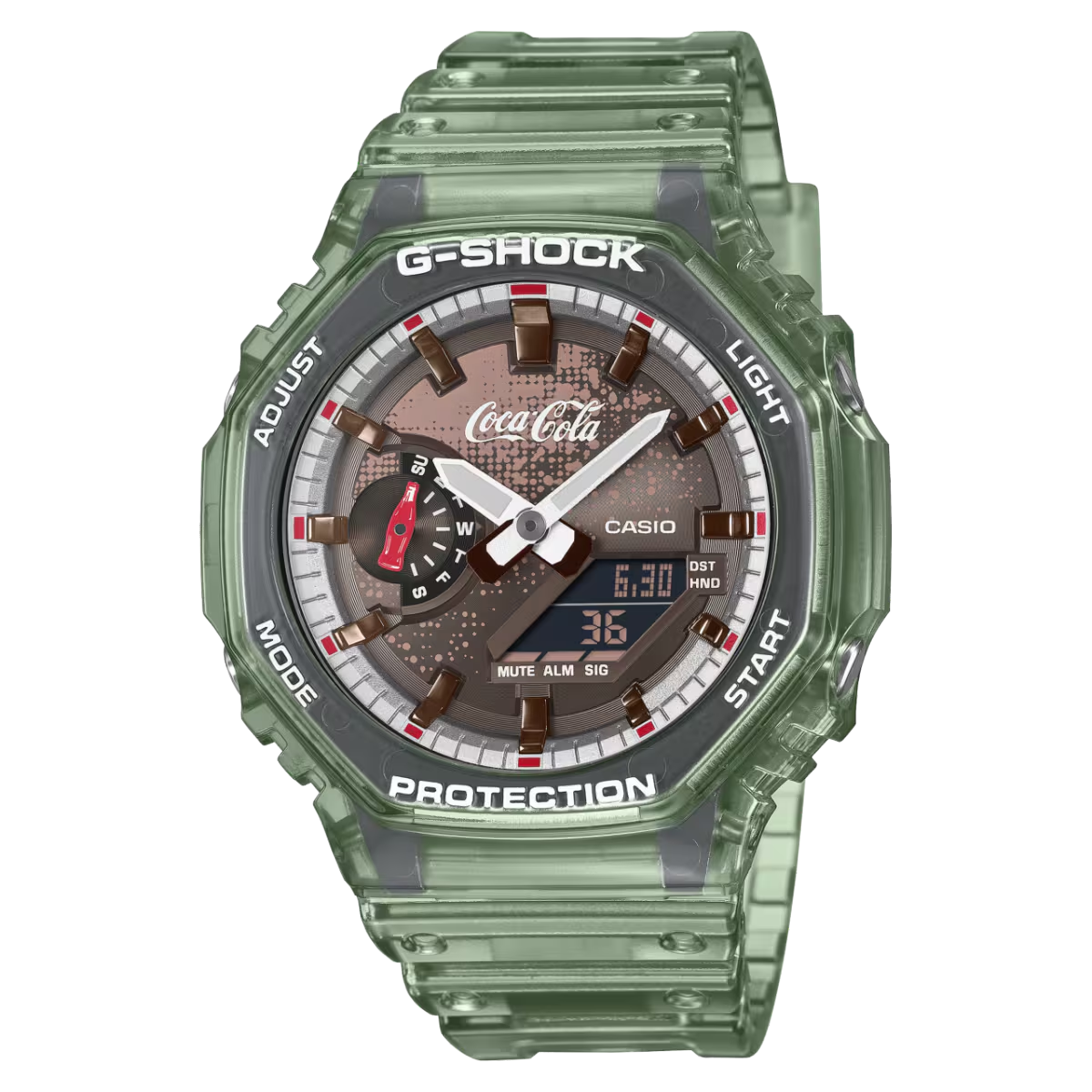 Coca-Cola G-SHOCK 腕時計 透明グリーン Coca-Cola x G-SHOCK Green Watch – WOODstack