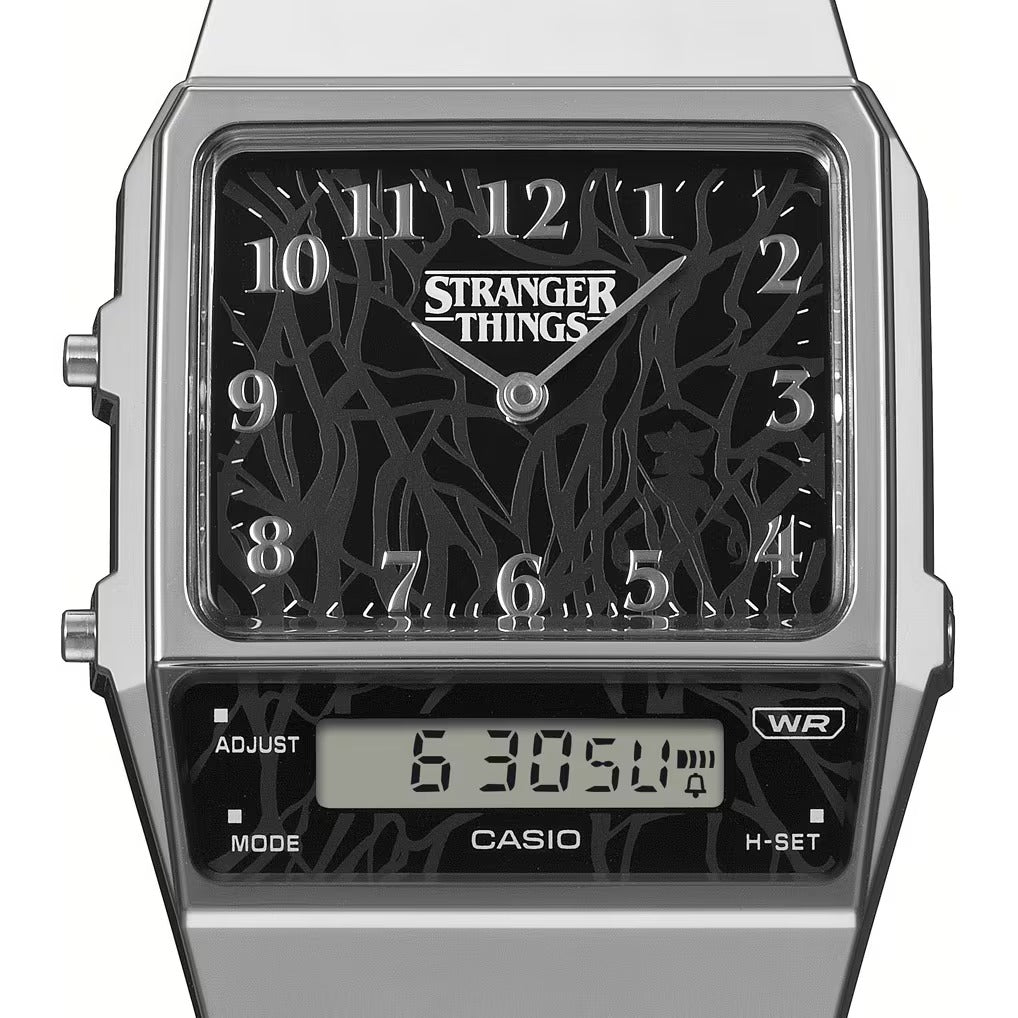 Casio x Stranger Things Silver Analog & Digital Watch AQ-800EST-1A