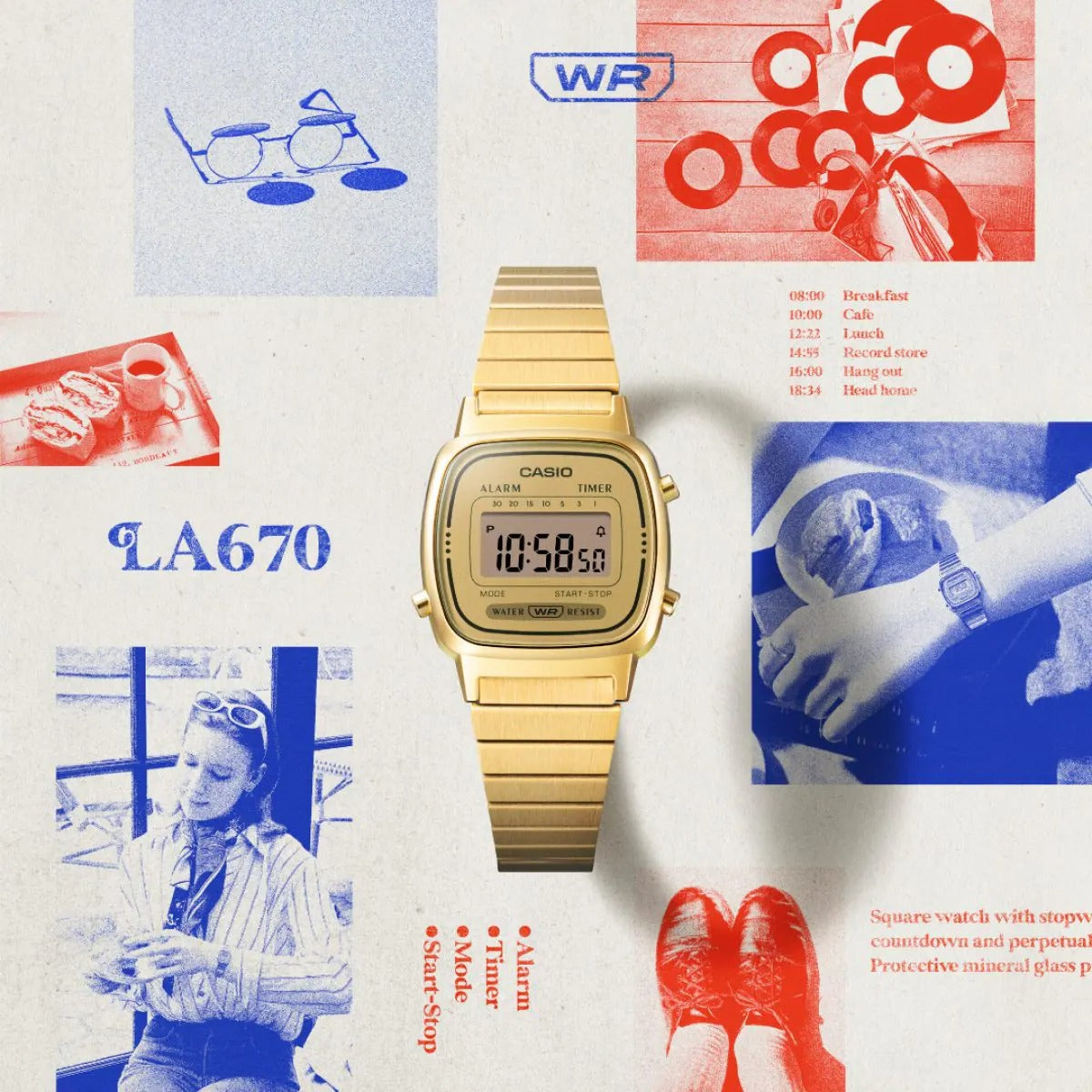 Vintage Black Digital Dial Watch