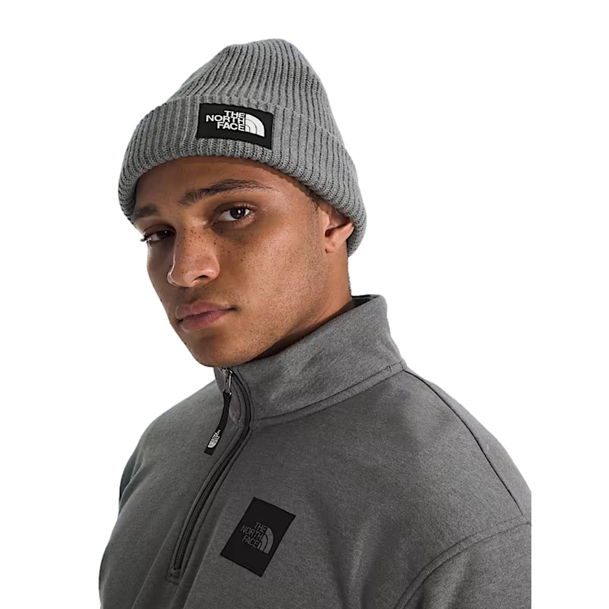 Salty Lined Gray Beanie