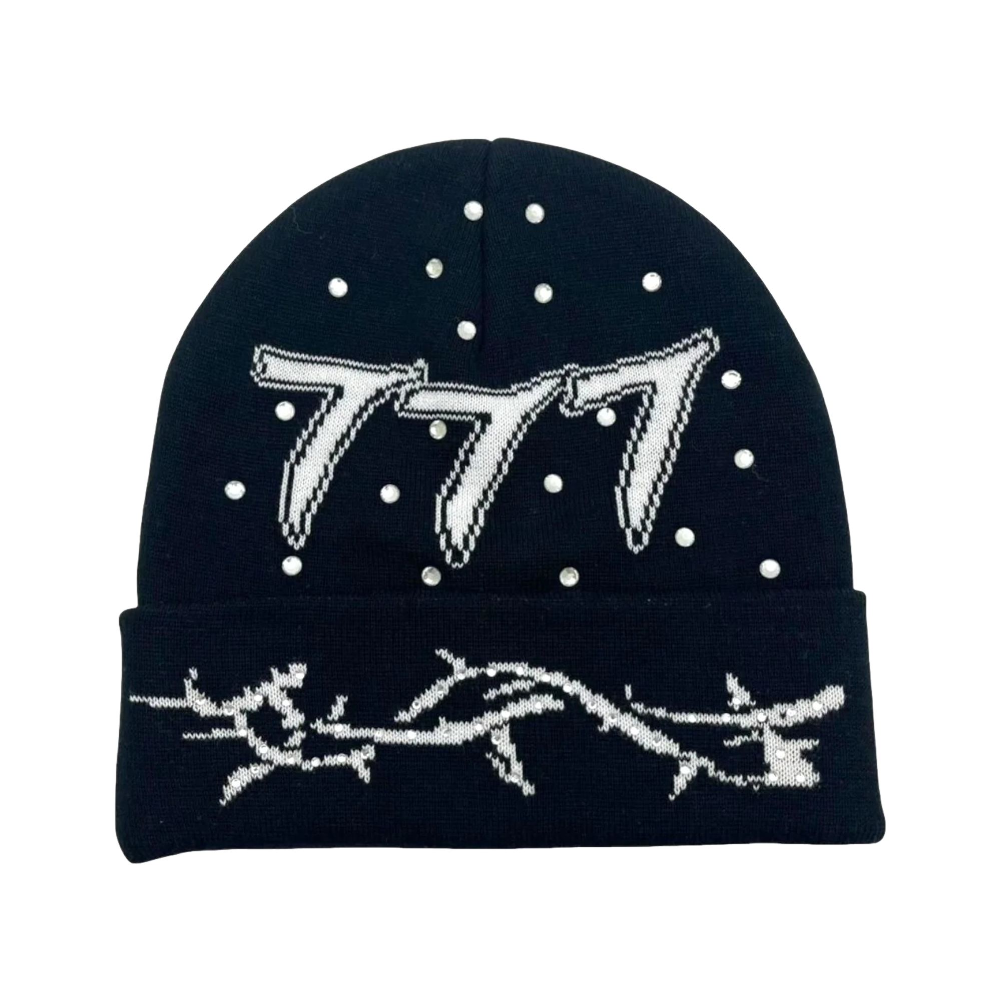 Diamond 777 Black Beanie – WOODstack